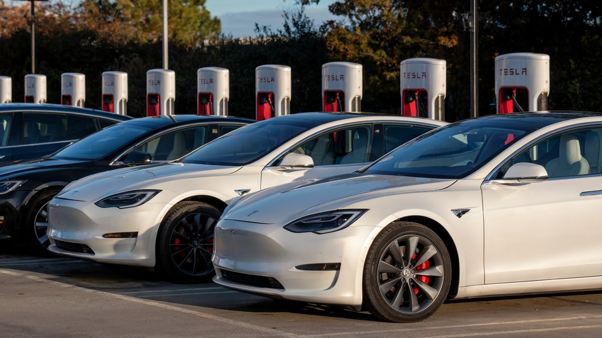 vente tesla en chute